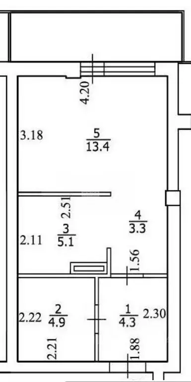 Студия Томская область, Томск Ленская ул., 31 (31.0 м) - Фото 2
