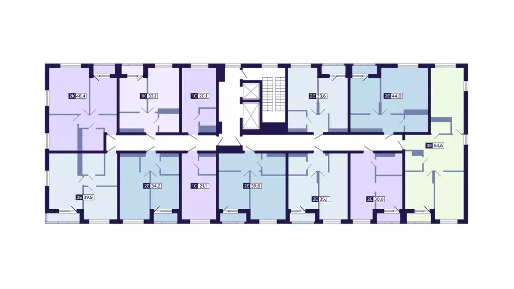 2-комнатная квартира: Якутск, Новопортовская улица, 1Д (39.6 м) - Фото 2