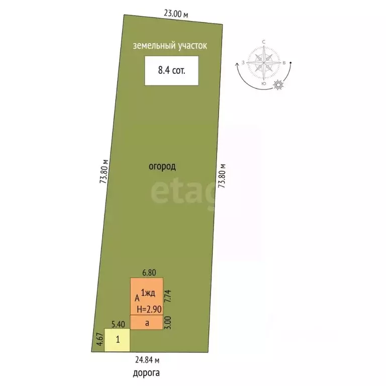 Дом в Забайкальский край, Чернышевск пгт ул. Калинина, 71А (62 м) - Фото 2