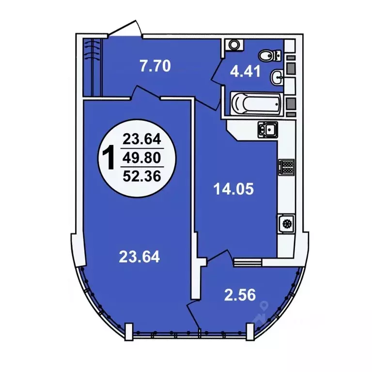 1-к кв. Краснодарский край, Краснодар ул. Шоссе Нефтяников, 18к4 ... - Фото 1