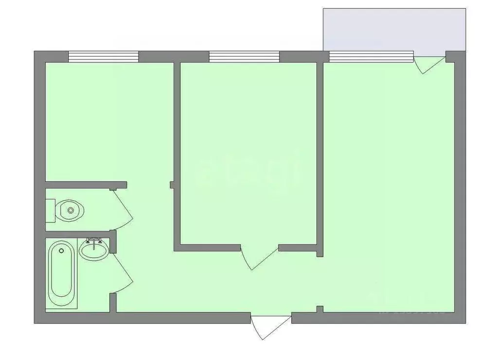 2-к кв. Тверская область, Тверь Оснабрюкская ул., 9к1 (53.4 м) - Фото 1