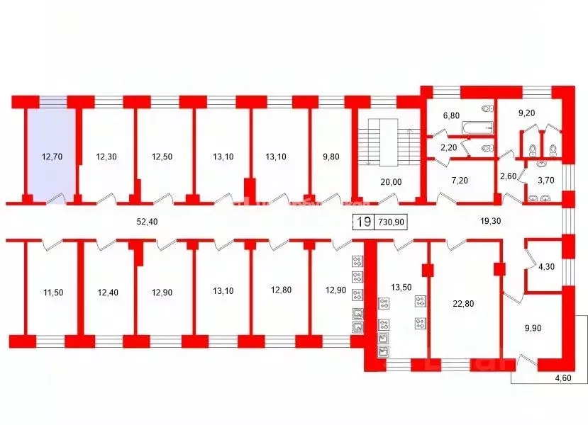 Комната Санкт-Петербург Среднеохтинский просп., 33/15 (12.7 м) - Фото 2