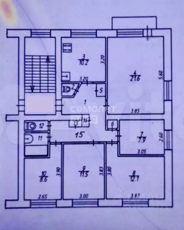 5-к кв. Калужская область, Калуга ул. Гагарина, 13 (93.0 м) - Фото 2