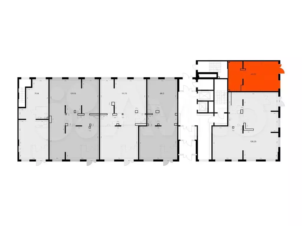 Продам помещение свободного назначения, 48.62 м - Фото 1