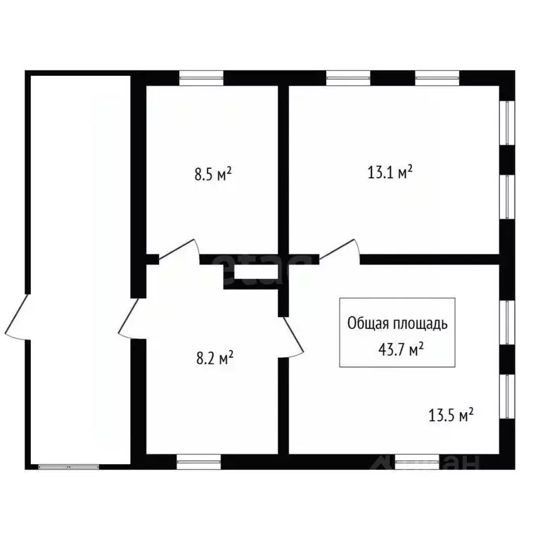 Дом в Новосибирская область, Ордынское рп ул. Пушкина, 9 (44 м) - Фото 1