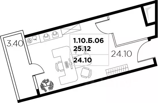 Офис в Москва ул. Маршала Прошлякова, 23 (28 м) - Фото 2