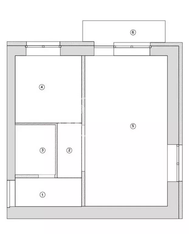 1-комнатная квартира: Лысьва, улица Федосеева, 3 (31 м) - Фото 1