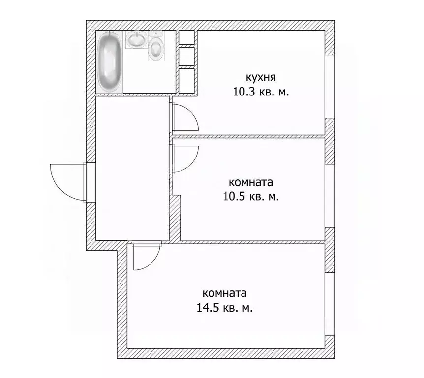 2-к кв. Пермский край, Пермь ул. Куйбышева, 135 (46.0 м) - Фото 1