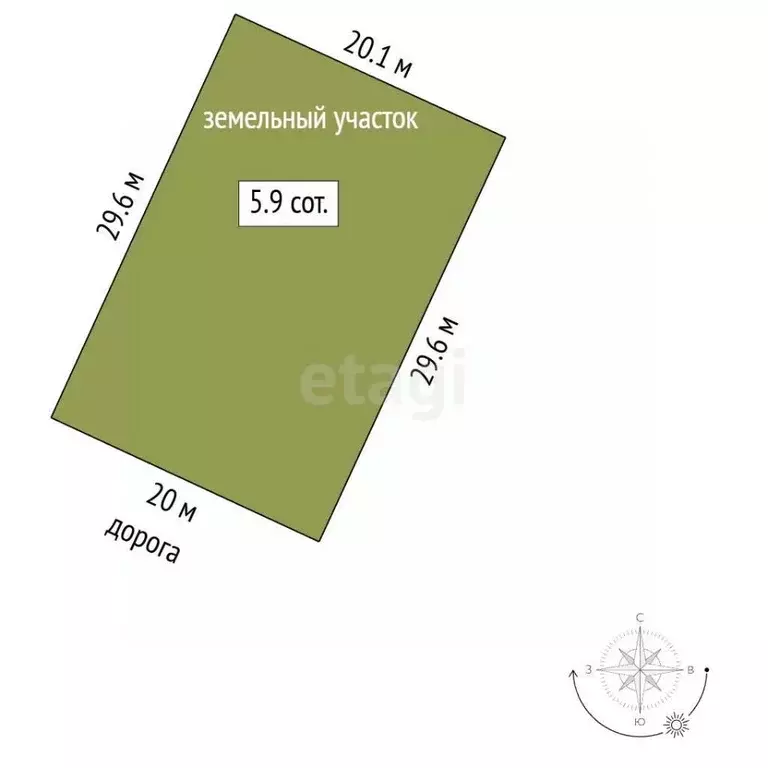 Участок в Крым, Симферополь ул. Калининградская (5.9 сот.) - Фото 2