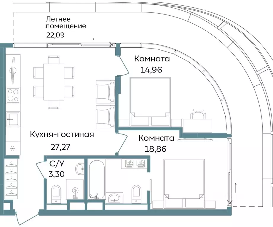 3-к кв. Крым, Саки ул. Морская (86.48 м) - Фото 1