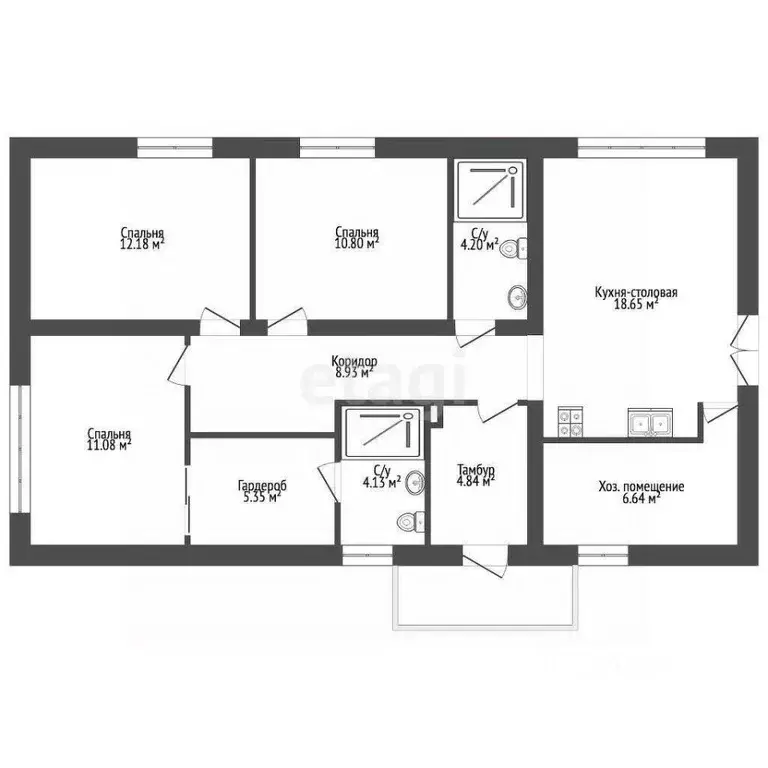 Дом в Калининградская область, Зеленоградск ул. Новороссийская, 10 (96 ... - Фото 2