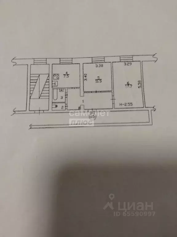 2-к кв. Иркутская область, Братск Осиновка жилрайон, ул. Калужская, 1 ... - Фото 2