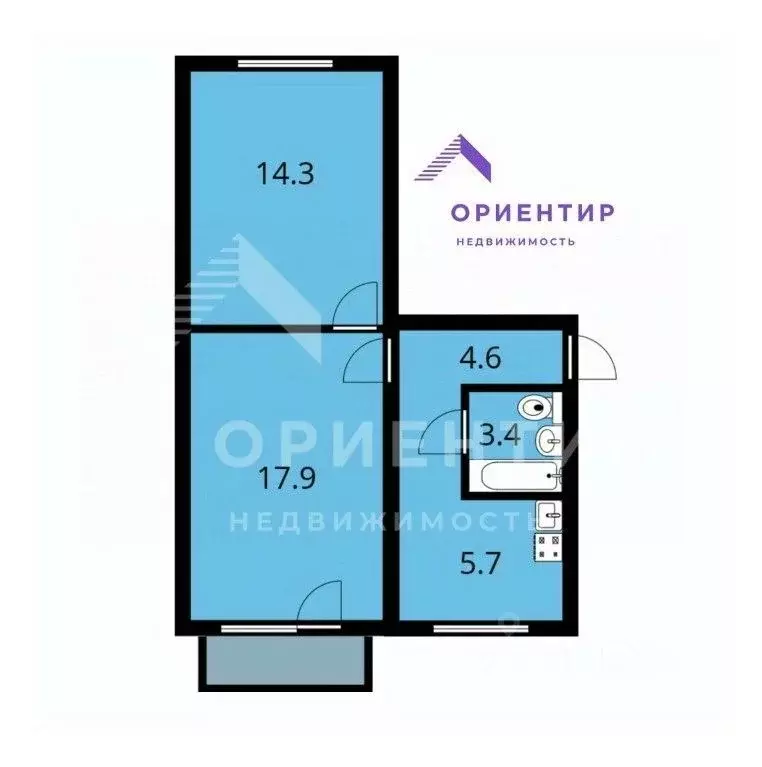 2-к кв. Свердловская область, Екатеринбург ул. Народной Воли, 74к2 ... - Фото 2