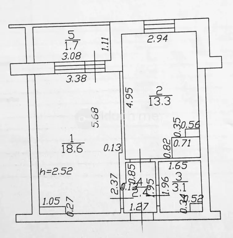1-к кв. Татарстан, Казань просп. Ямашева, 31Б (37.4 м) - Фото 2
