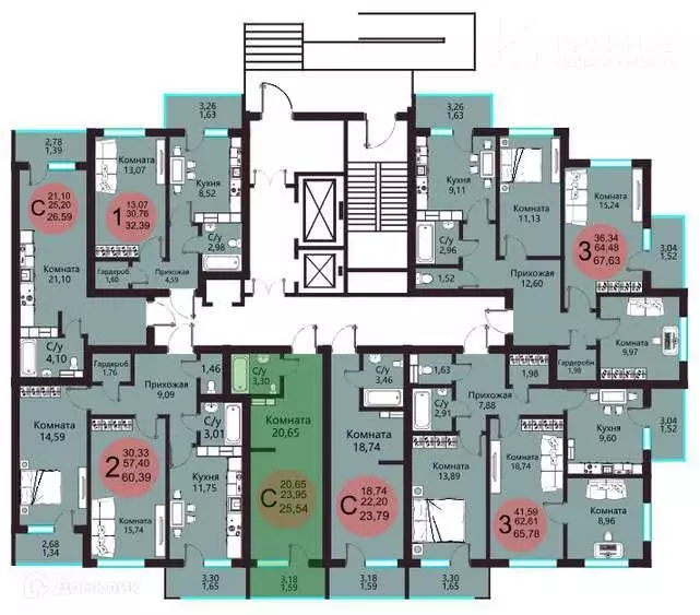 Продаётся квартира-студия, 25.54 м - Фото 1