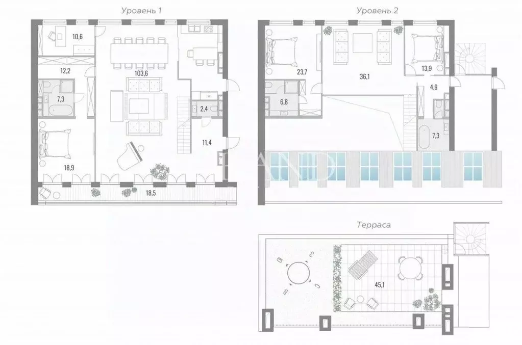 5-к кв. Москва ул. Большая Дмитровка, 7/5С2 (300.0 м) - Фото 1