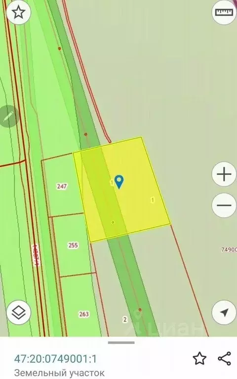 Участок в Ленинградская область, Кингисеппский район, Большелуцкое ... - Фото 1