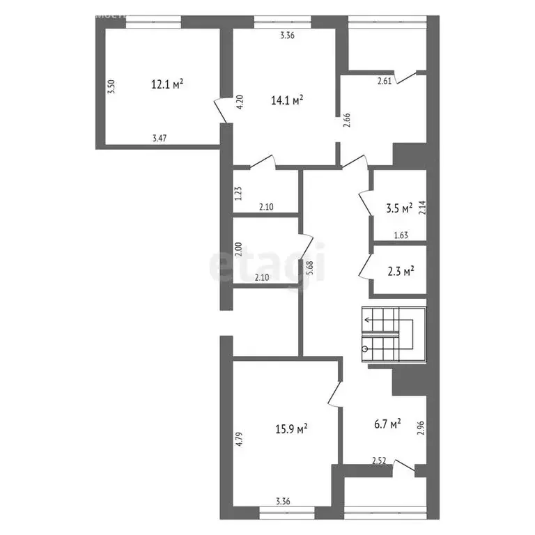 5-комнатная квартира: Муром, Красноармейская улица, 35 (140.9 м) - Фото 0