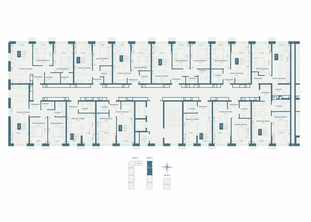 1-комнатная квартира: Краснодар, посёлок Берёзовый, микрорайон ... - Фото 2