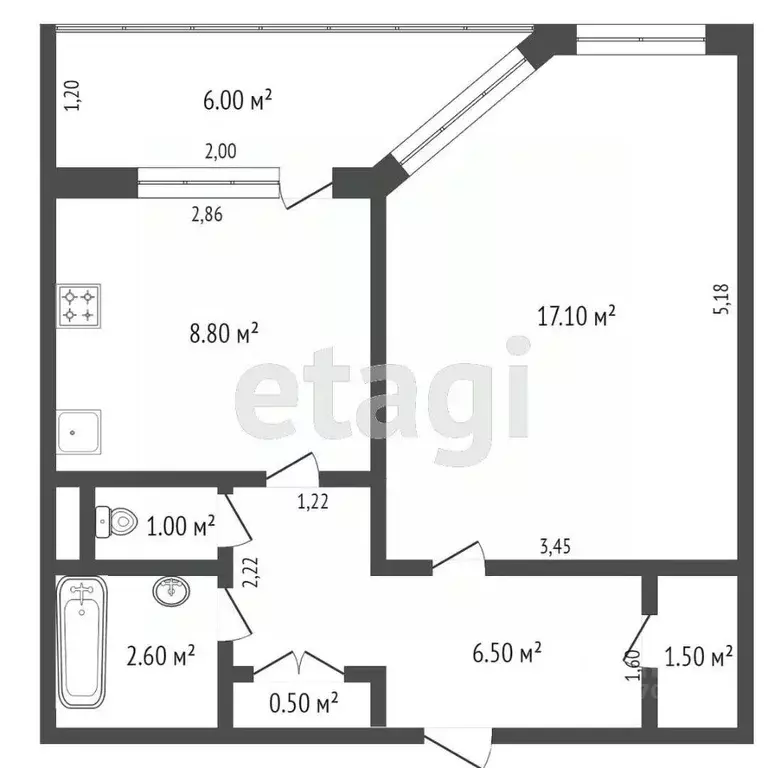 1-к кв. Ямало-Ненецкий АО, Новый Уренгой Лимбяяха мкр, Приозерный мкр, ... - Фото 1