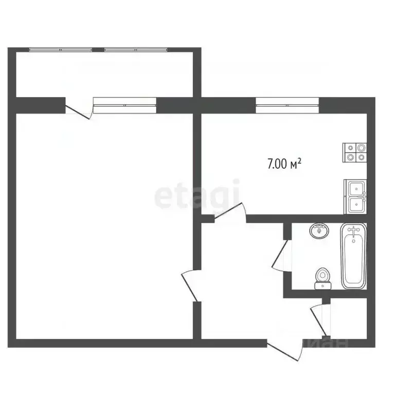 1-к кв. Владимирская область, Муром Владимирское ш., 12А (31.4 м) - Фото 1