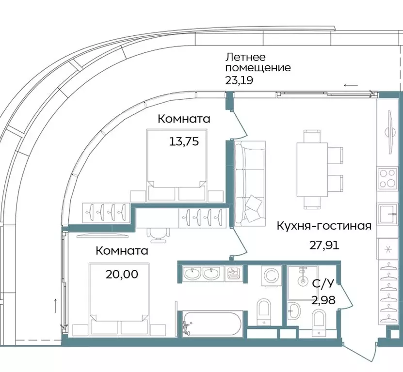 3-комнатная квартира: Республика Крым, Саки, курортный кластер Темпо ... - Фото 0
