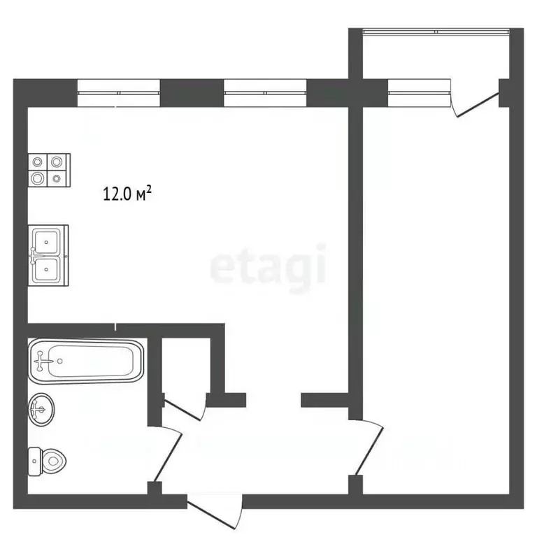 3-к кв. Забайкальский край, Чита Трактовая ул., 70 (60.8 м) - Фото 2