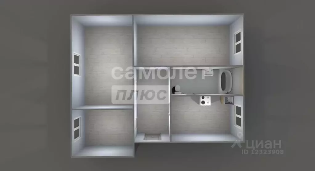 3-к кв. Московская область, Подольск Литейная ул., 11А (72.7 м) - Фото 2