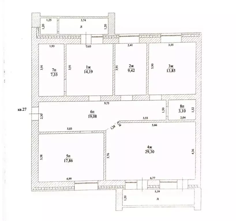 4-к кв. Ульяновская область, Ульяновск пер. Рылеева, 14 (114.4 м) - Фото 2