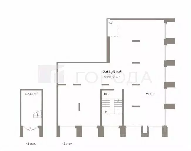 Офис в Новосибирская область, Новосибирск Большевистская ул., 116 (242 ... - Фото 1