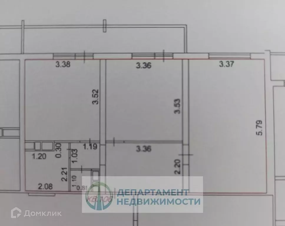 Продаётся 2-к квартира, 59.1 м - Фото 1