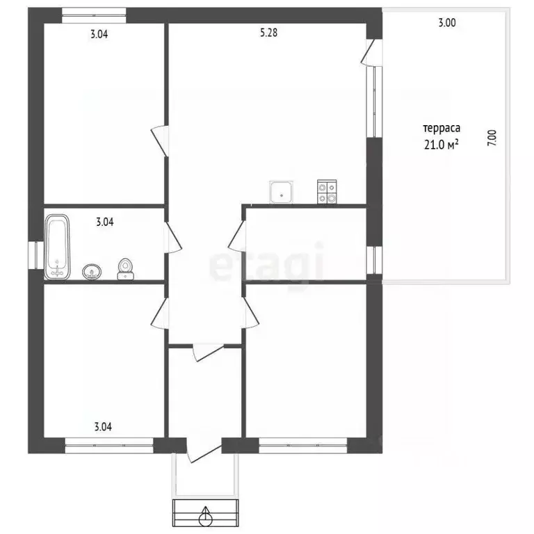 Дом в Ростовская область, Аксайский район, Щепкинское с/пос, пос. ... - Фото 2