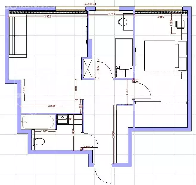 3-комнатная квартира: Кемерово, улица Дружбы, 28/2 (61 м) - Фото 0
