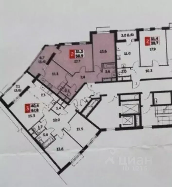 2-к кв. Московская область, Ленинский городской округ, пос. Развилка ... - Фото 2