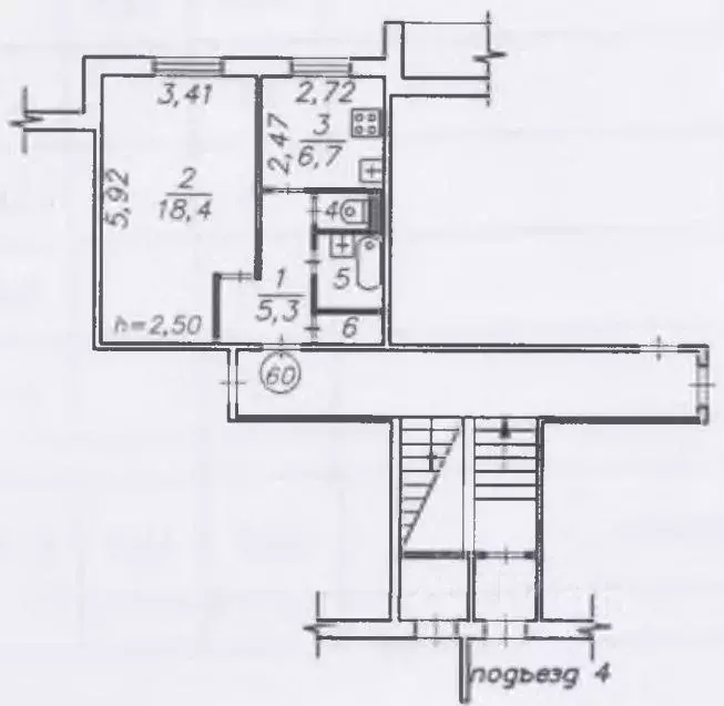 1-к кв. Иркутская область, Братск ул. Зверева, 6 (35.1 м) - Фото 0