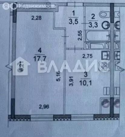 1-комнатная квартира: Волгоград, улица Тракторостроителей, 27/1 (34.6 ... - Фото 0