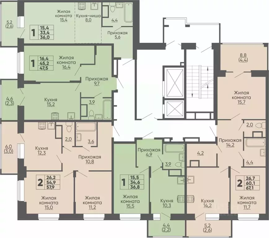 Студия Чувашия, Чебоксары ул. Академика РАН Х.М. Миначева, поз11 (36.0 ... - Фото 2