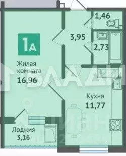 1-к кв. Марий Эл, Медведево городское поселение, Медведево пгт ул. ... - Фото 1