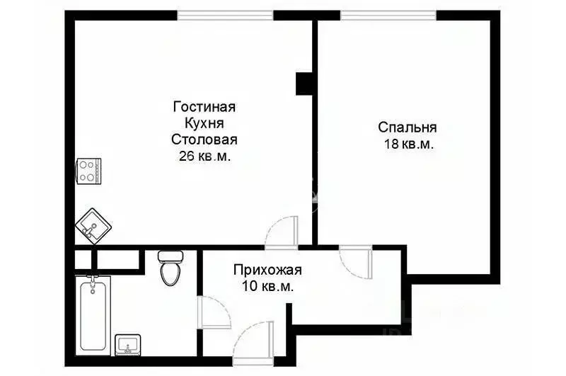 2-к кв. Москва Большая Садовая ул., 5к1 (65.0 м) - Фото 2