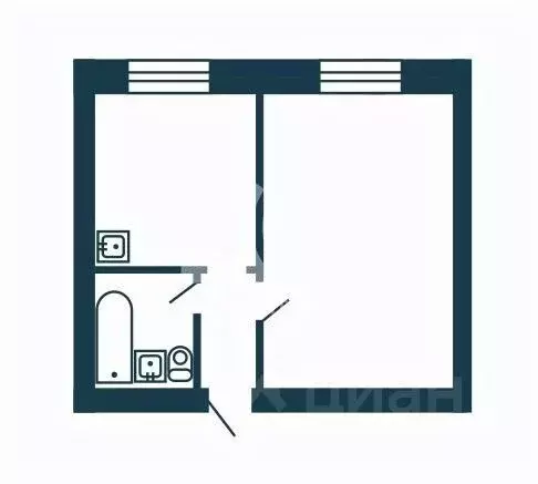 1-к кв. Новосибирская область, Новосибирск ул. Пермитина, 5 (39.0 м) - Фото 2