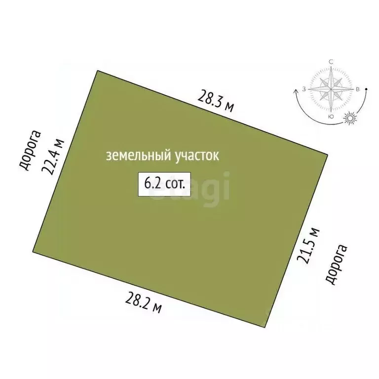 Участок в Тюменская область, Тюмень  (6.2 сот.) - Фото 1