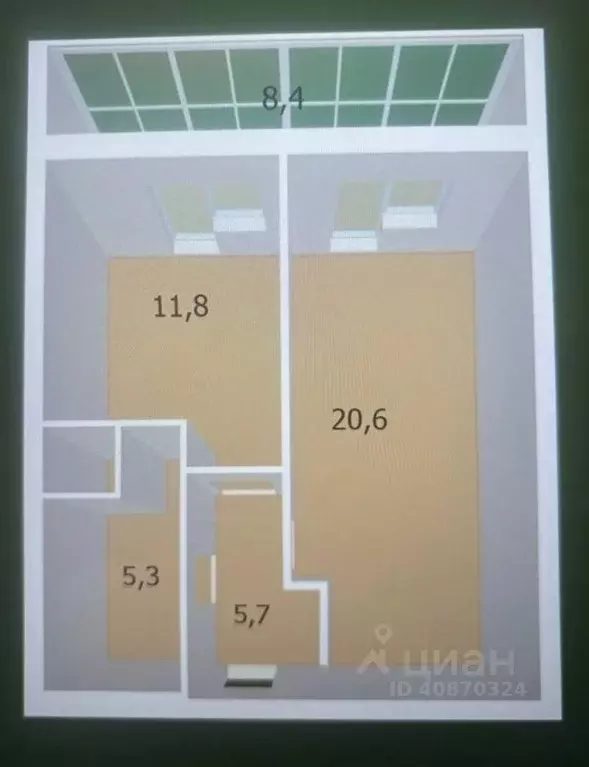1-к кв. Санкт-Петербург ул. Среднерогатская, 11 (43.4 м) - Фото 2