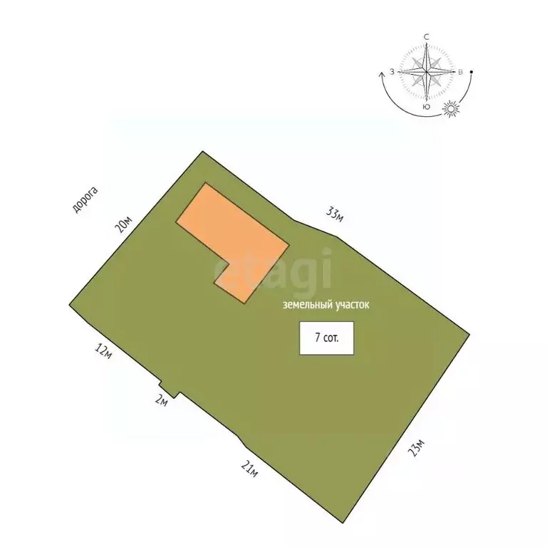 Дом в Омская область, Омск Береговой мкр, Первомайская ул., 13 (60 м) - Фото 1