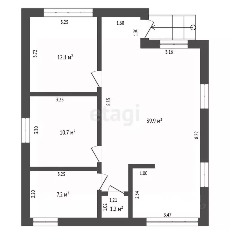 Дом в Севастополь СНТ Фрегат ТСН, 20 (90 м) - Фото 2