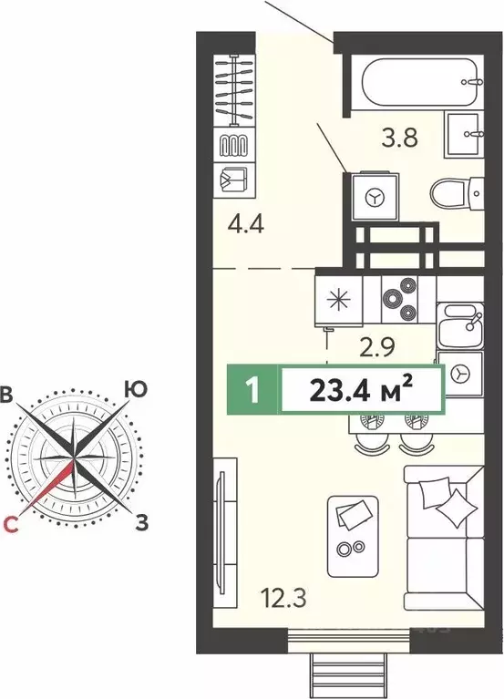 Студия Пензенская область, Пензенский район, Засечный сельсовет, с. ... - Фото 0