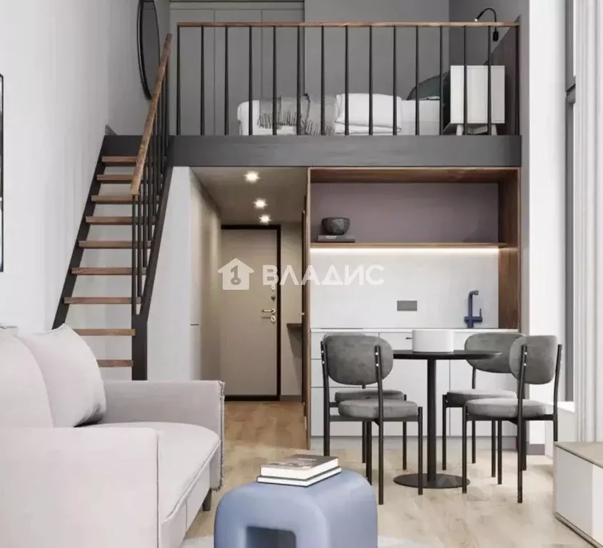 Студия Московская область, Одинцово ул. Чистяковой, 8с2 (22.58 м) - Фото 1