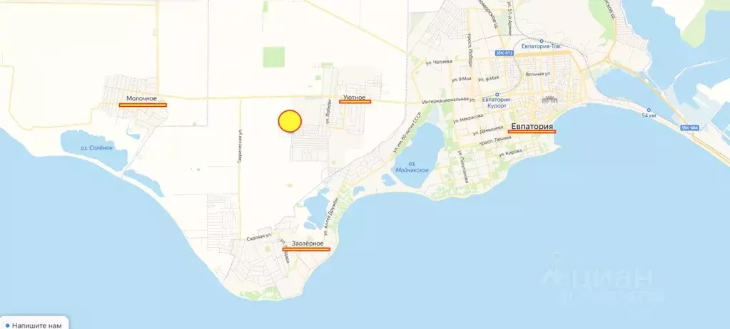 Участок в Крым, Сакский район, с. Уютное ул. Туманная (6.0 сот.) - Фото 2