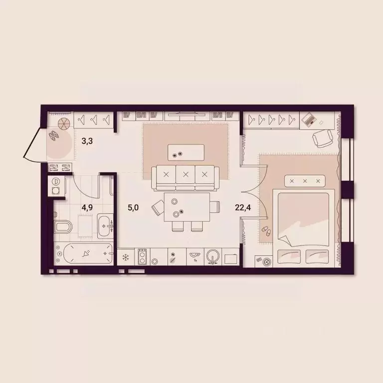 1-к кв. Приморский край, Артем ул. Куйбышева, 11А (35.76 м) - Фото 1