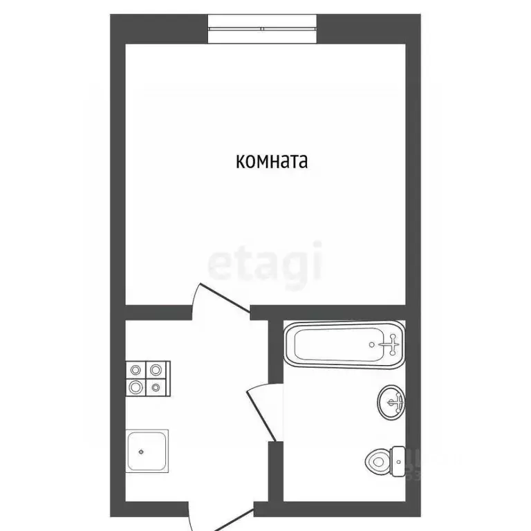 1-к кв. Ростовская область, Ростов-на-Дону пер. Красных Партизан, 87 ... - Фото 2