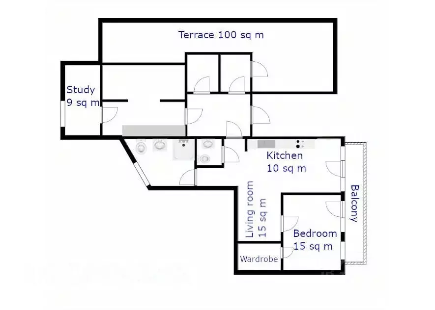 3-к кв. Москва Большая Грузинская ул., 37С2 (85.0 м) - Фото 1